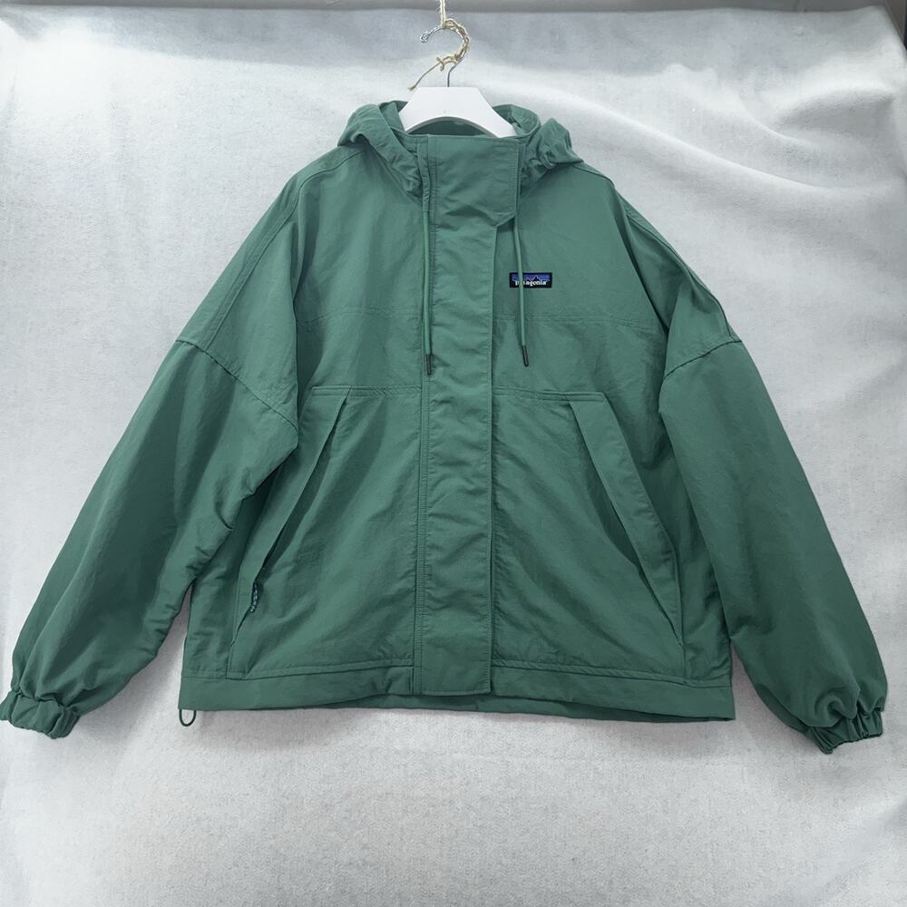 EUC PATAGONIA Women's Skysail Hooded Jacket Heartleaf Green Medium $199 MRSP